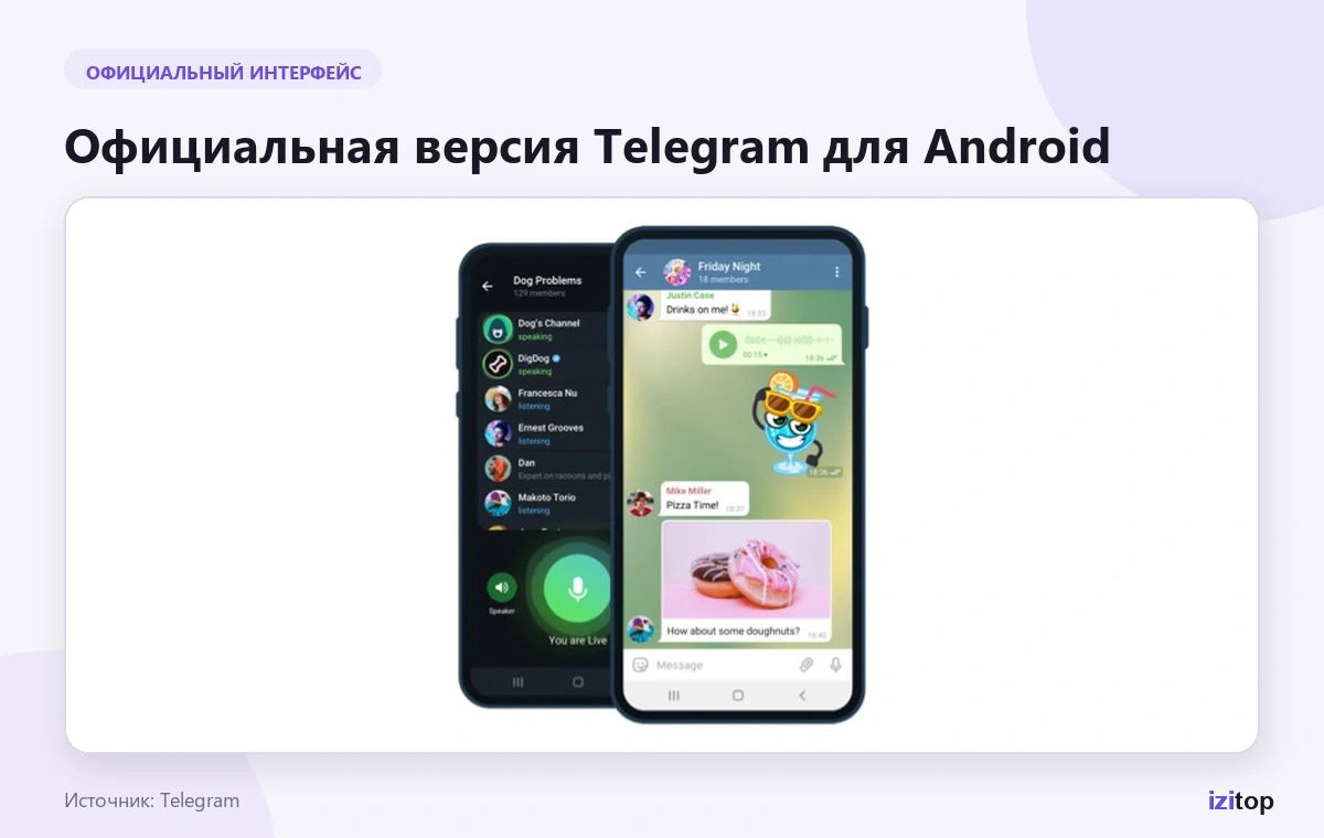 Официальная версия Telegram для Android